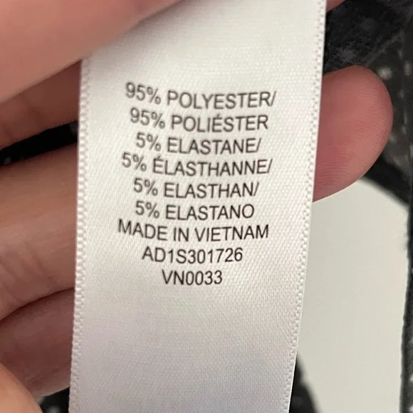 Adrianna Papell Green and White Polka Dot Top Size Medium - Picture 4 of 4